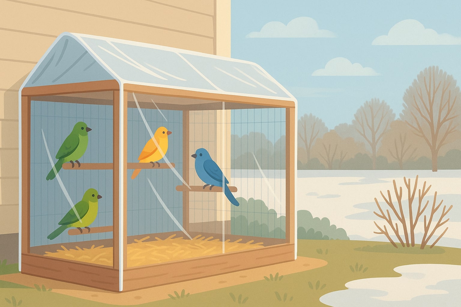 Come Proteggere La Voliera Dal Freddo